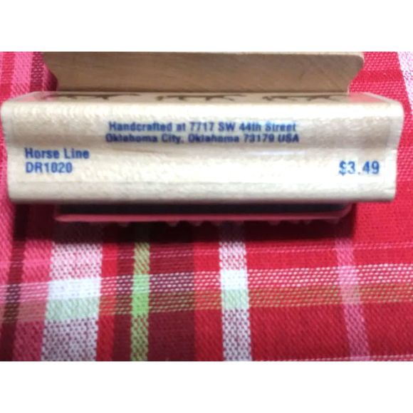 Stampabilities Horse Line DR 1020 Wood Rubber Stamp Equine 2002/Y2K Vtg Retired - Picture 3 of 4